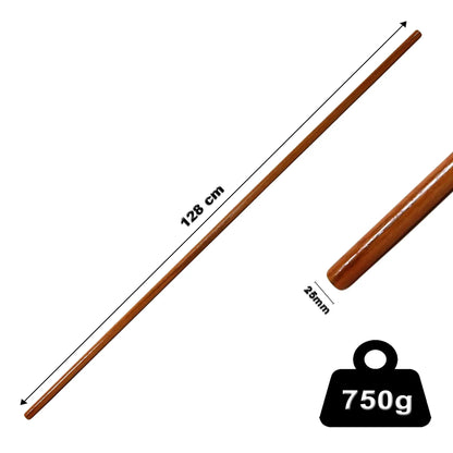 Sportech Italia - Bastone legno Ciliegio Jo armi da difesa personale Arti Marziali Aikido Kobudo Iaido Jodo misure - Punto Fitness Potenza