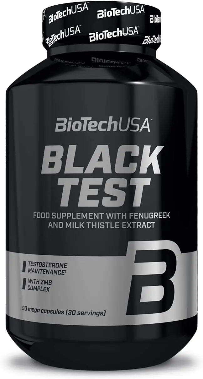 Biotech BLACK TEST - Stimolante testosterone in capsule - Punto Fitness Potenza