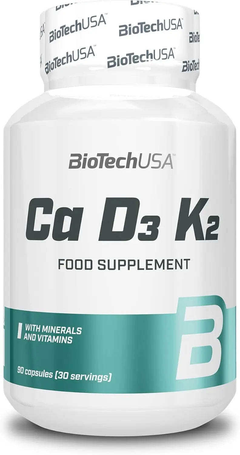 BioTechUSA CA-D3-K2 - calcio fosforo vitamina D3 K2 90 capsule ossa denti - Punto Fitness Potenza