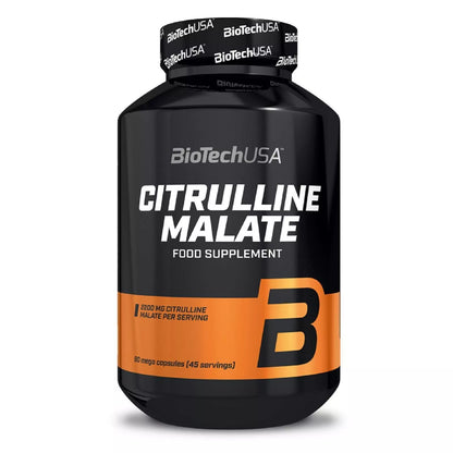 BioTech Citrulline Malate - citrullina 90 capsule stimolazione ossido nitrico - Punto Fitness Potnza