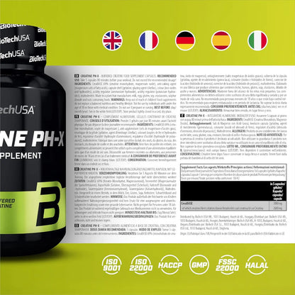 Biotech Creatine pH-X creatina in capsule formula tamponata PHX istruzioni - Punto Futness Potenza