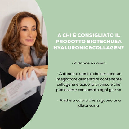 Biotech Hyaluronic & Collagen - acido ialuronico e collagene in capsule Lifestyle - Punto Fitness Potenza