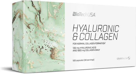 Biotech Hyaluronic & Collagen - acido ialuronico e collagene 120 capsule - Punto Fitness Potenza