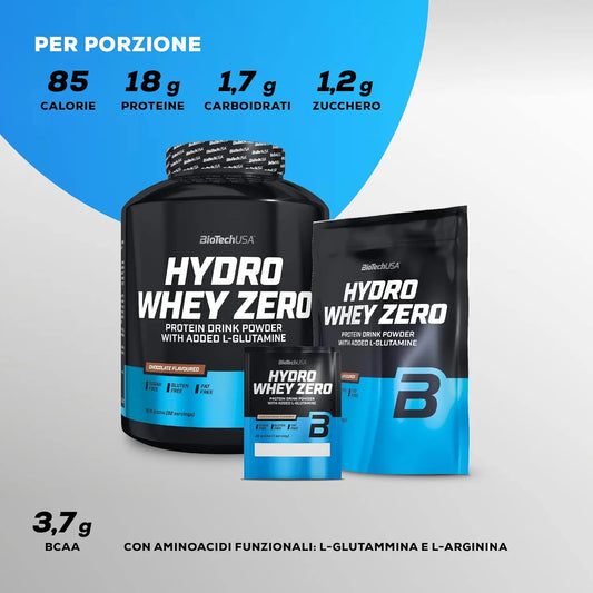 BioTech Hydro Whey ZERO - Proteine in polvere idrolizzate - Punto Fitness Potenza