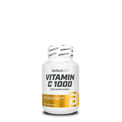 Biotech Vitamin C con Bioflavonoidi -  Vitamina C 1000mg 30 capsule - Punto Fitness Potenza