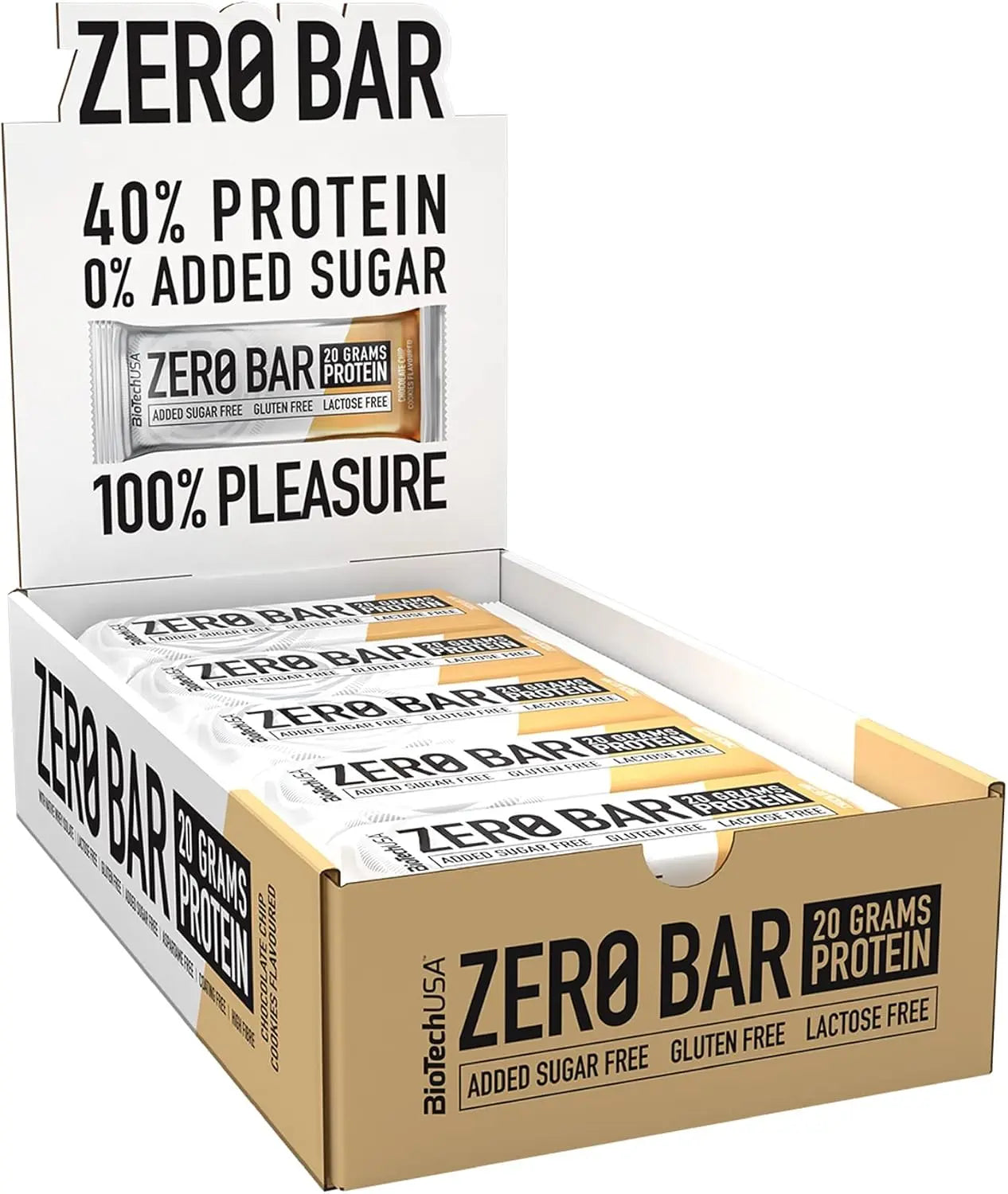 BioTech ZERO BAR - Barrette Proteiche Proteine Zero Zuccheri Biscotto - Punto Fitness Potenza | Integratori