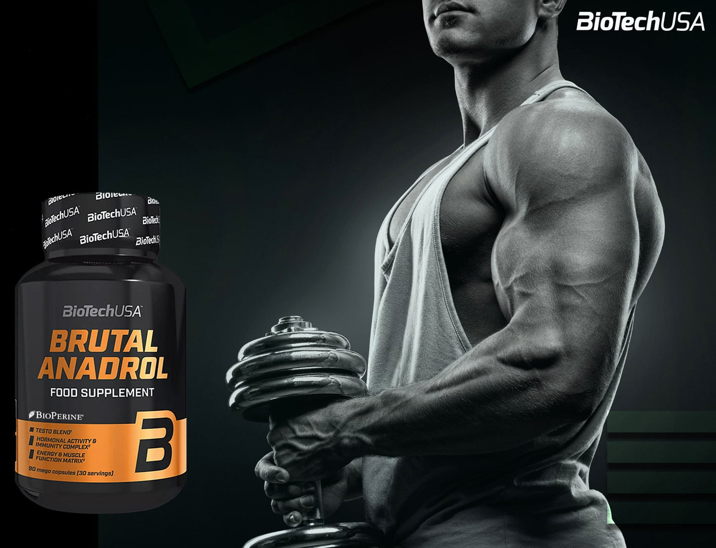 BiotechUSA Brutal Anadrol stimolatore testosterone Biotech 90 capsule - Punto Fitness Potenza