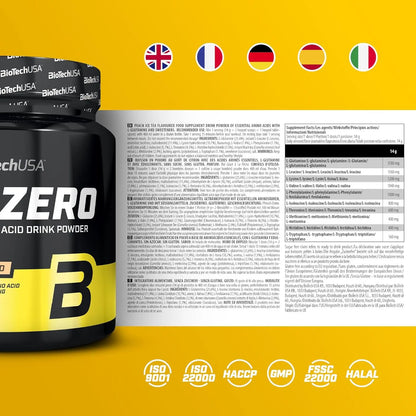 Biotech EAA ZERO aminoacidi essenziali in polvere 350g istruzioni - Punto Fitness Potenza