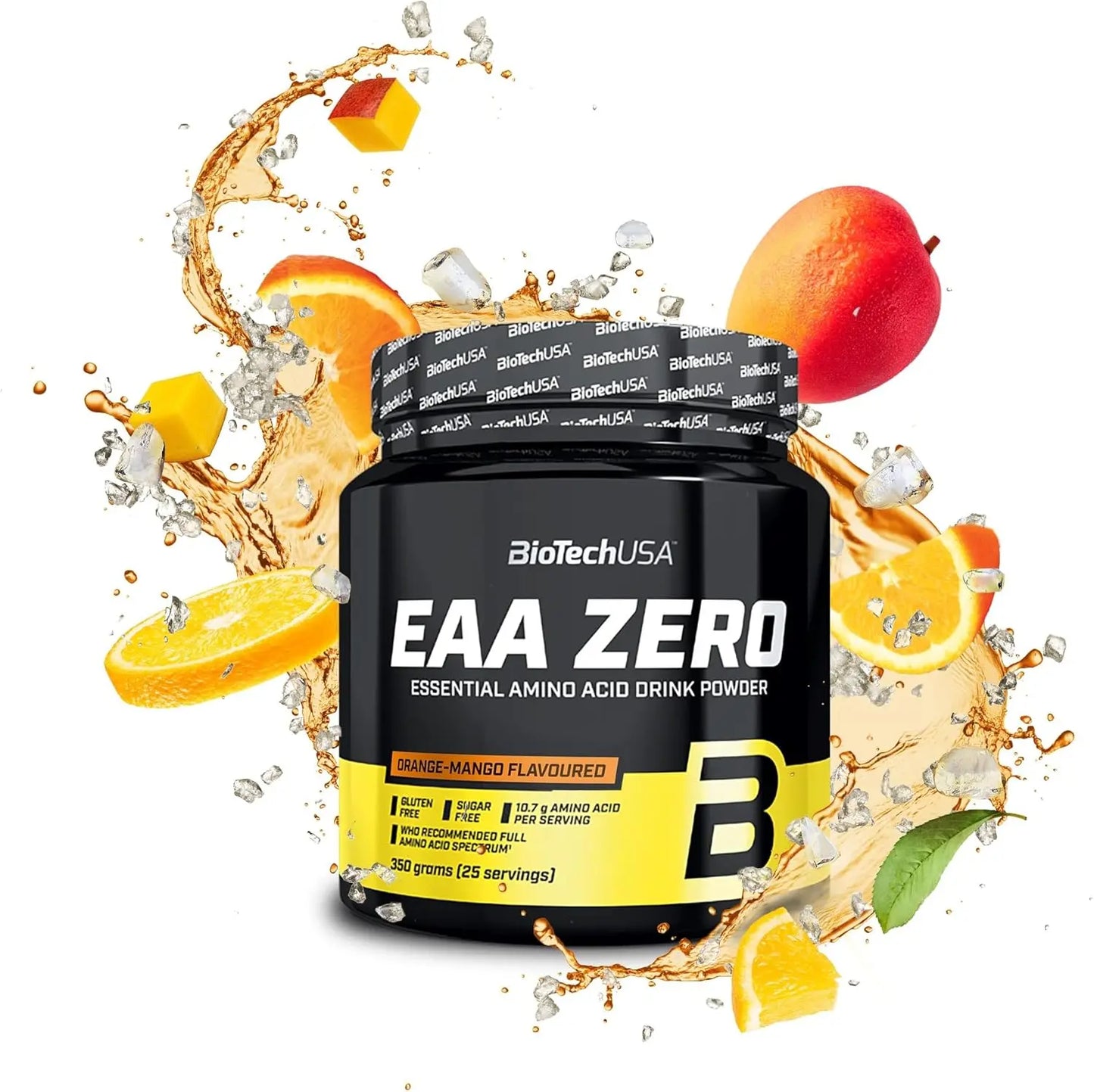 Biotech EAA ZERO aminoacidi essenziali in polvere 350g gusto orange mango - Punto Fitness Potenza