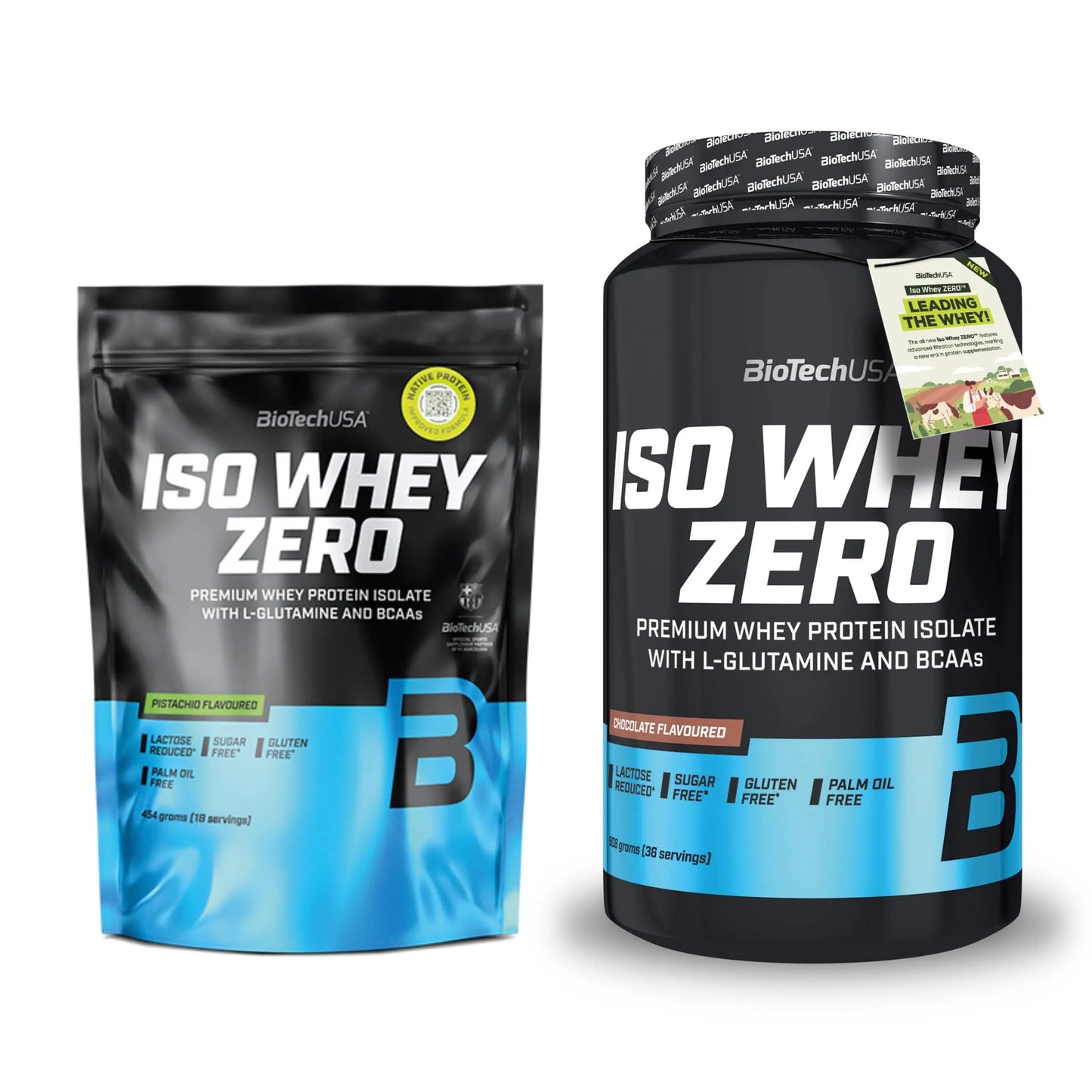 BioTechUSA - Iso Whey ZERO proteine in polvere isolate siero del latte 454g e 908g- Punto Fitness Potenza integratori
