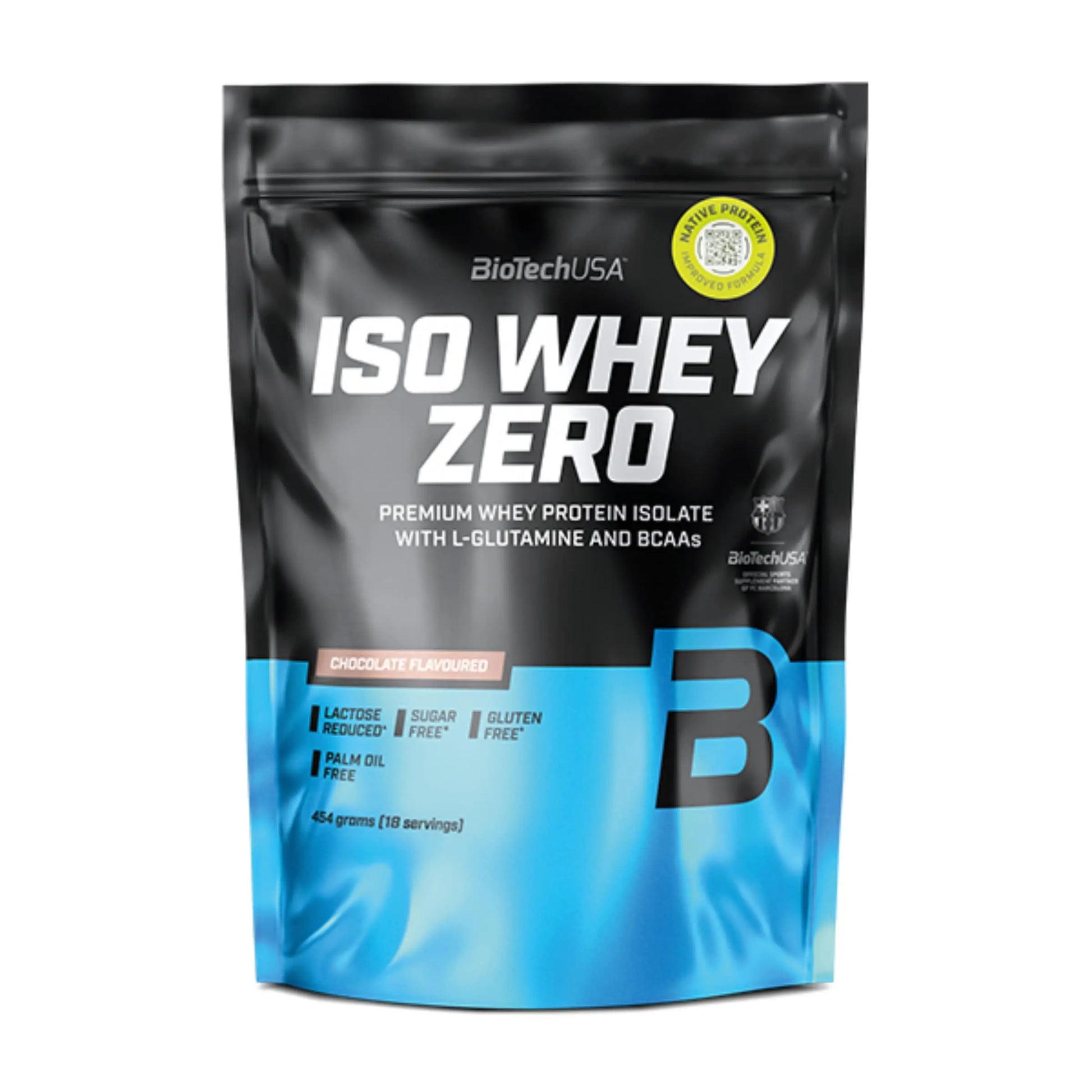 BioTechUSA - Iso Whey ZERO proteine in polvere isolate siero del latte 454g cioccolato - Punto Fitness Potenza integratori