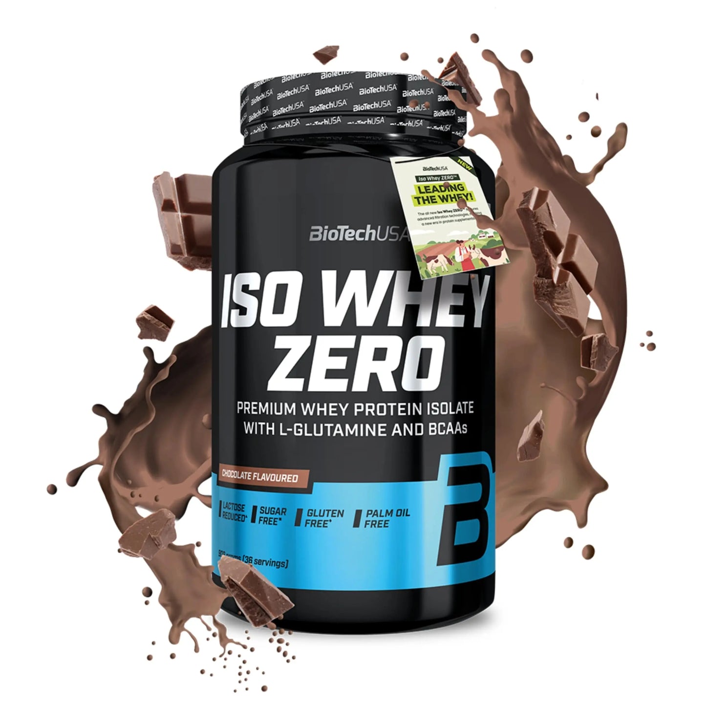 BioTechUSA - Iso Whey ZERO proteine in polvere isolate siero del latte 908g cioccolato - Punto Fitness Potenza integratori