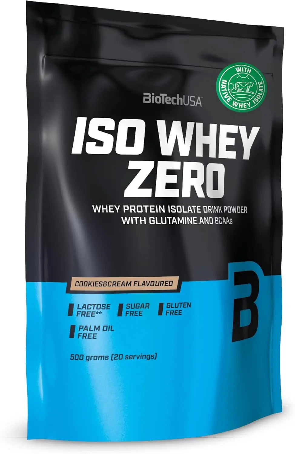 BioTechUSA - Iso Whey ZERO proteine in polvere isolate siero del latte 500g Biscotto - Punto Fitness Potenza