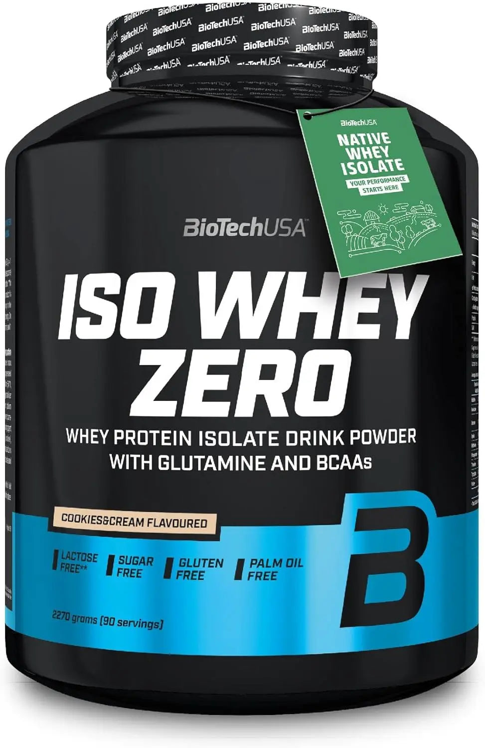 BioTechUSA - Iso Whey ZERO proteine in polvere isolate siero del latte 2270g Biscotto - Punto Fitness Potenza