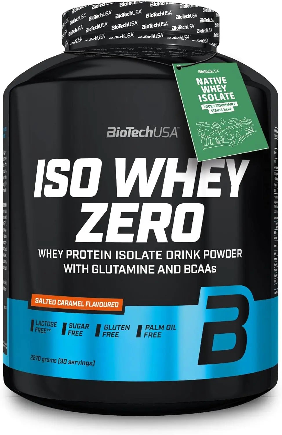 BioTechUSA - Iso Whey ZERO proteine in polvere isolate siero del latte 2270g Caramello - Punto Fitness Potenza