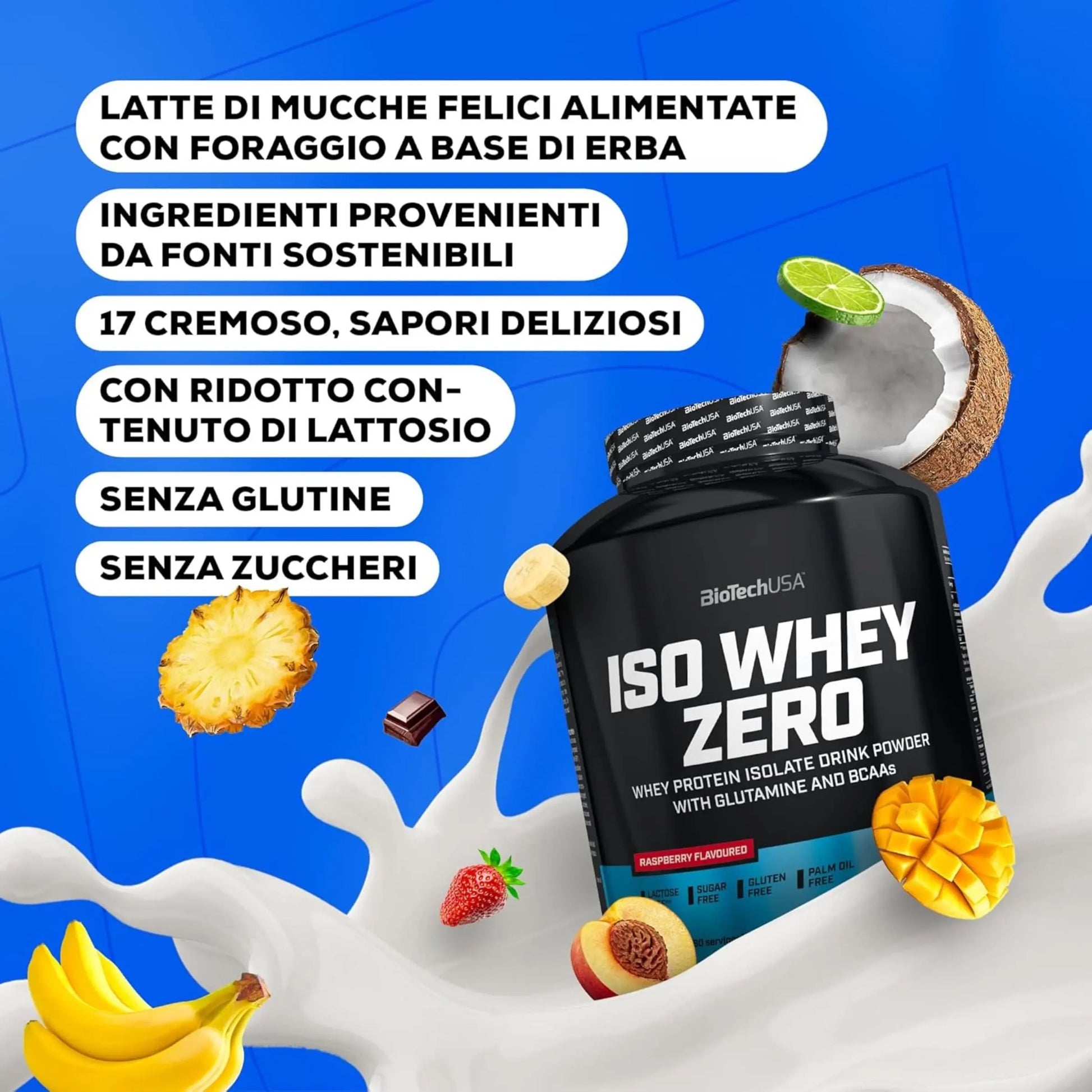 BioTechUSA - Iso Whey ZERO proteine in polvere isolate siero del latte info - Punto Fitness Potenza integratori
