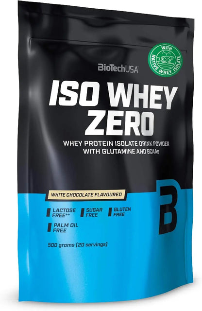 BioTechUSA - Iso Whey ZERO proteine in polvere isolate siero del latte 500g Cioccolato Bianco - Punto Fitness Potenza