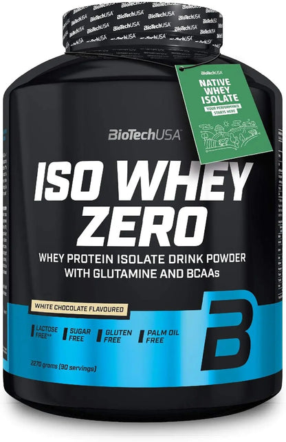 BioTechUSA - Iso Whey ZERO proteine in polvere isolate siero del latte 2270g Cioccolato Bianco - Punto Fitness Potenza