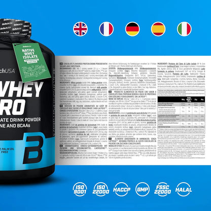 BioTechUSA - Iso Whey ZERO proteine in polvere isolate siero del latte Tabella Nutrizionale - Punto Fitness Potenza