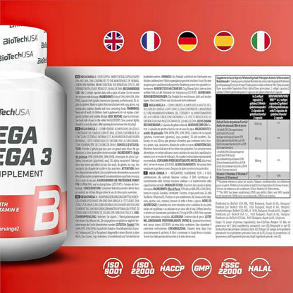 Biotech Mega Omega 3 omega3 in 180 capsule softgel - Punto Fitness Potenza