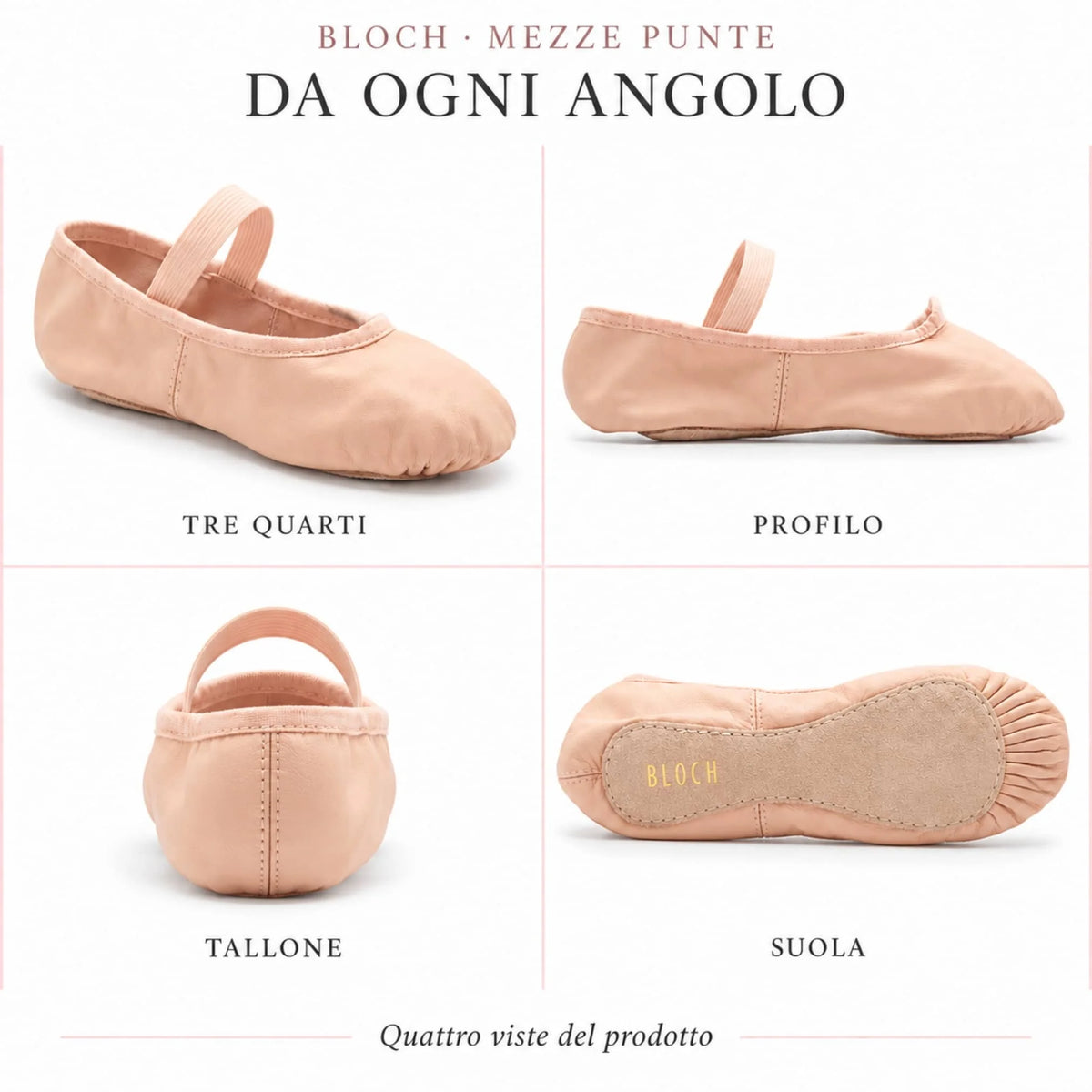 Canvas Ballet Half Slippers - Bloch Arise II S0239