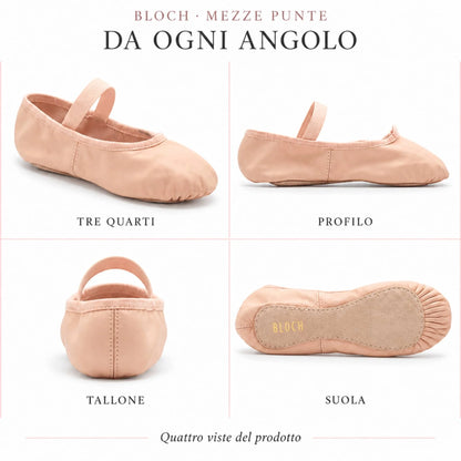 Canvas Ballet Half Slippers - Bloch Arise II S0239
