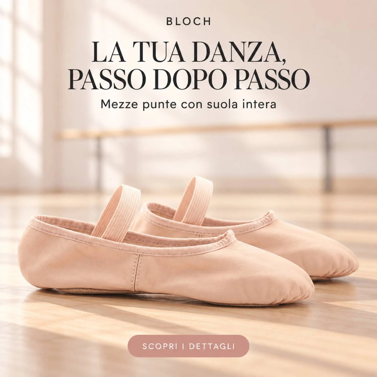 Canvas Ballet Half Slippers - Bloch Arise II S0239