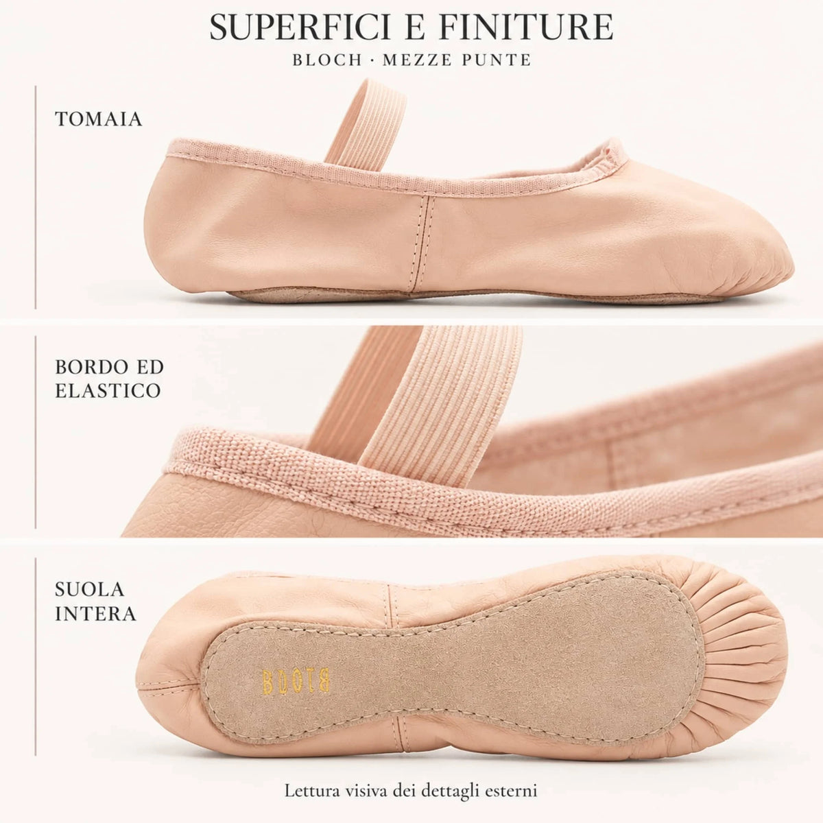 Canvas Ballet Half Slippers - Bloch Arise II S0239