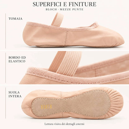 Canvas Ballet Half Slippers - Bloch Arise II S0239