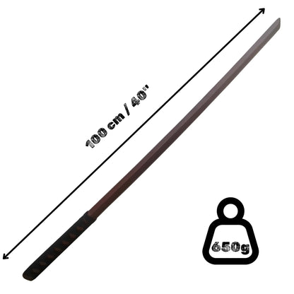 Bokken in legno noce con Tsuka Suburito Bokuto - Allenamento per Aikido, Iaido, Kobudo, Kendo, Kenjutsu Katori Shinto ryu Misure - Punto Fitness Potenza