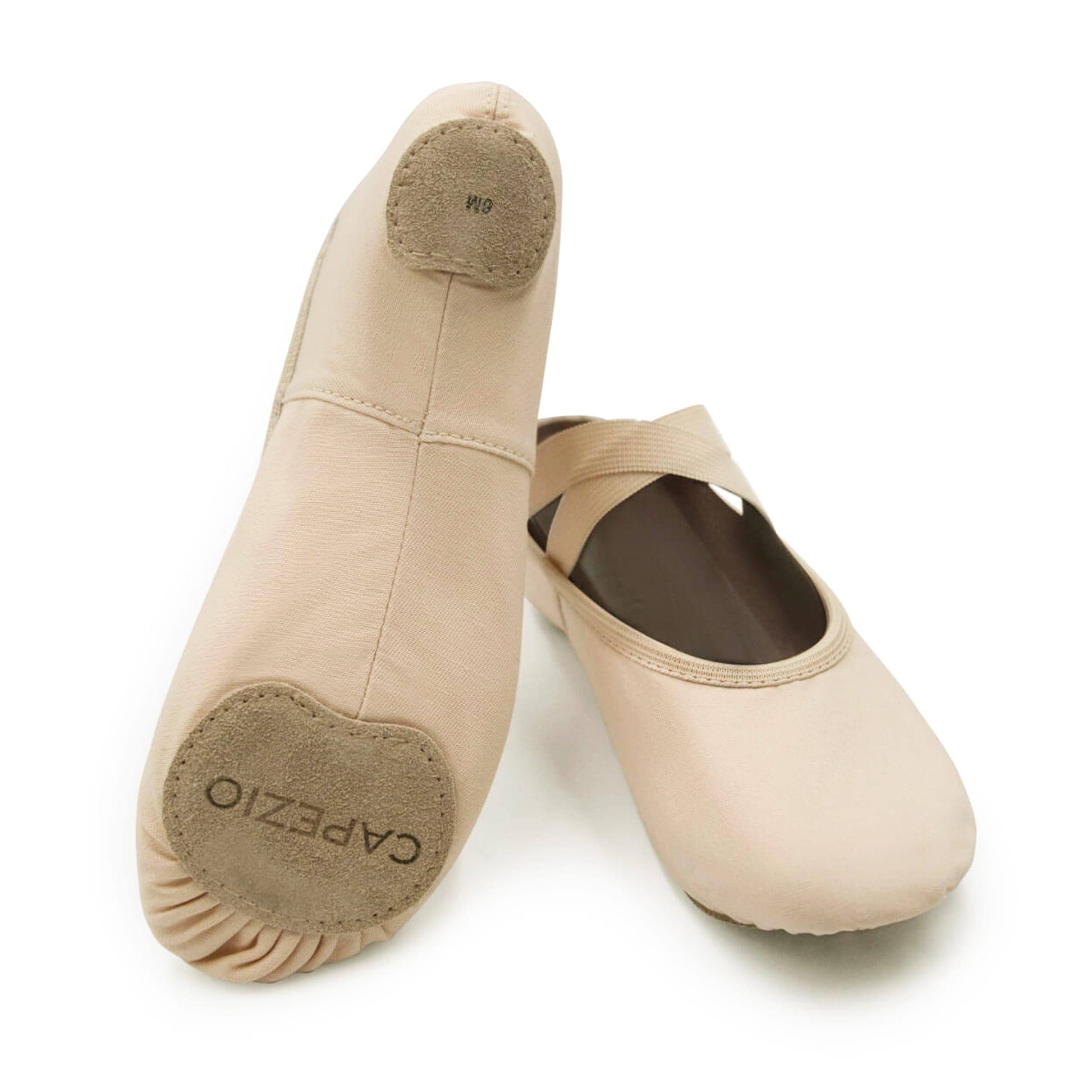 Capezio Stella - Scarpette Danza Classica Tela Rosa Scarpe Ballerina Mezze Punte - Punto Fitness Potenza