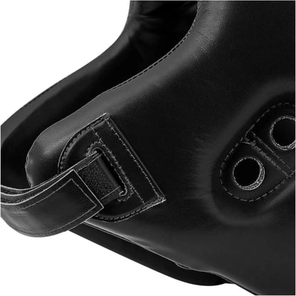 Casco Boxe Adidas Rookie omologato WAKO Kickboxing Muay Thai nero dettaglio - Punto Fitness Potenza