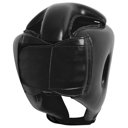 Casco Boxe Adidas Rookie omologato WAKO Kickboxing Muay Thai nero dietro - Punto Fitness Potenza