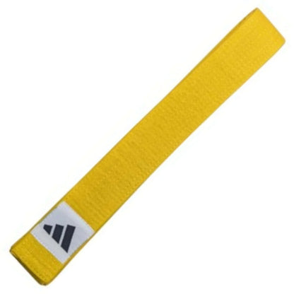Adidas Club B220PC - Cintura cotone per Kimono Karate Judo Taekwondo BJJ colore giallo - Punto Fitness Potenza Arti Marziali