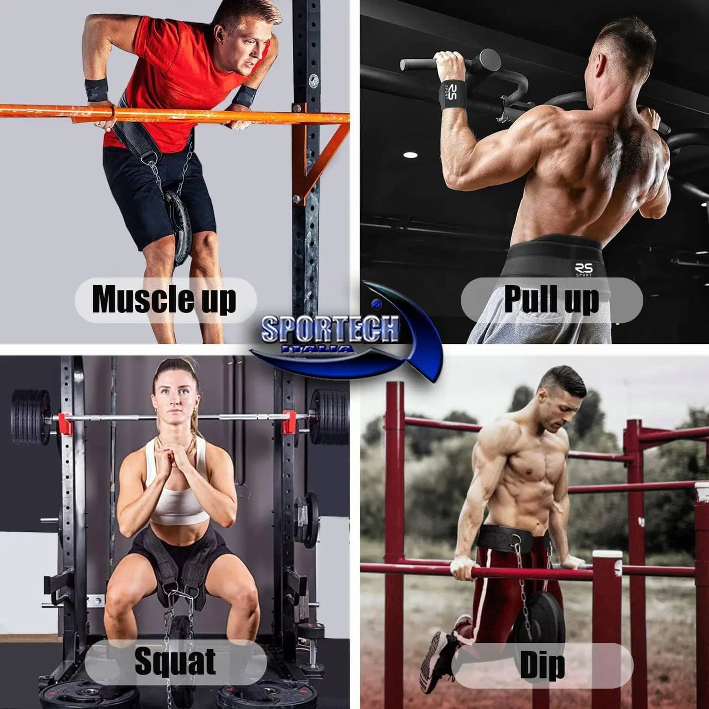 Sportech Italia - Cintura Palestra Sovraccarico Powerlifting Body Building Sollevamento Pesi - Utilizzo - Punto Fitness Potenza Palestra