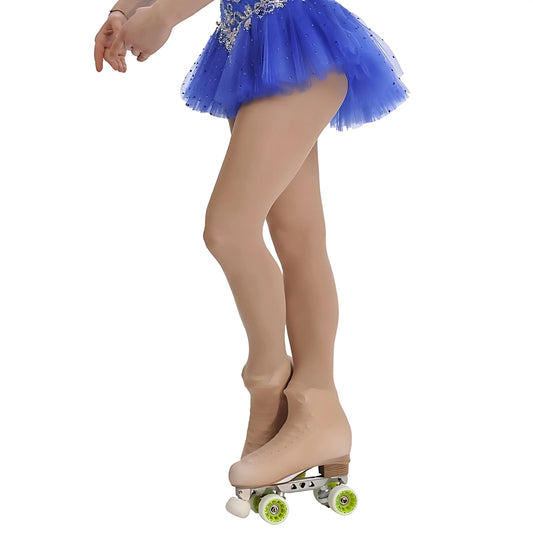 Collant copripattini Pattinaggio Artistico a rotelle - Calze Americane bambine o ragazze - Punto Fitness