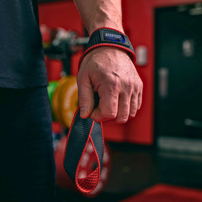 Fasce per stacchi pesi palestra figure-8 straps Bodybuilding Powerlifting lifestyle - Punto Fitness Potenza 