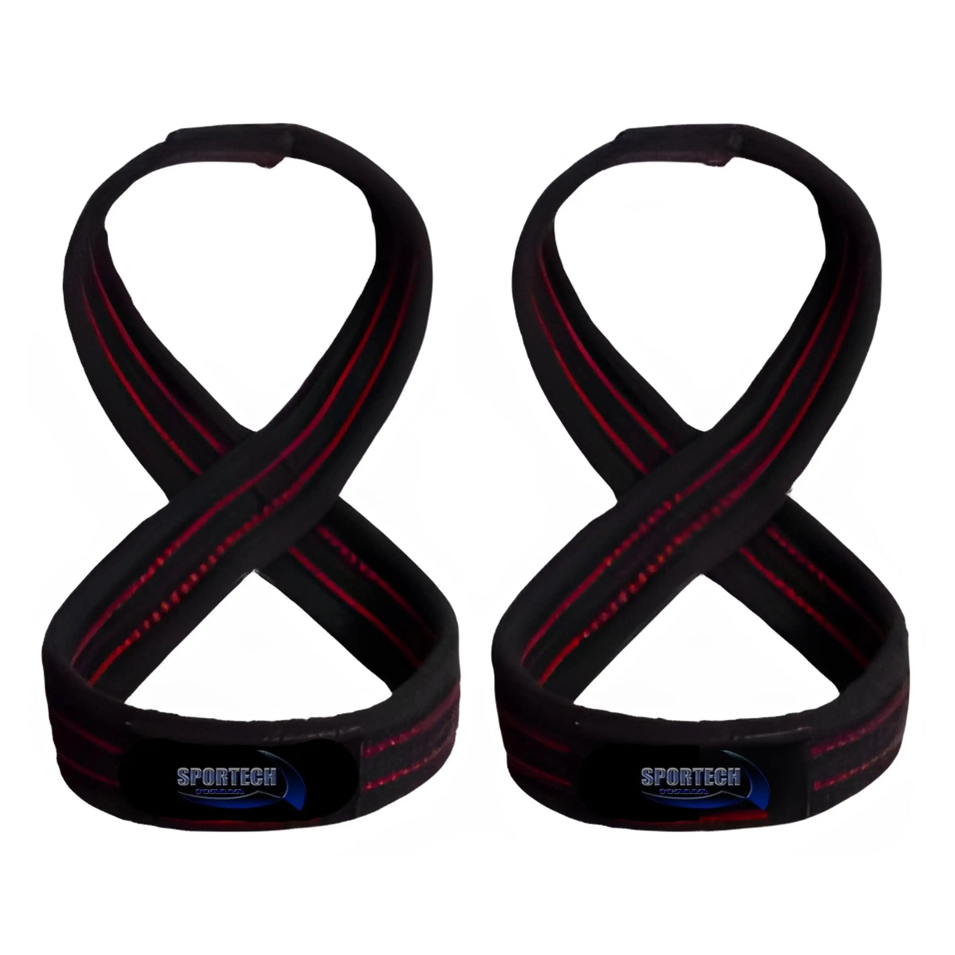 Fasce per stacchi pesi palestra figure-8 straps Bodybuilding Powerlifting - Punto Fitness Potenza 