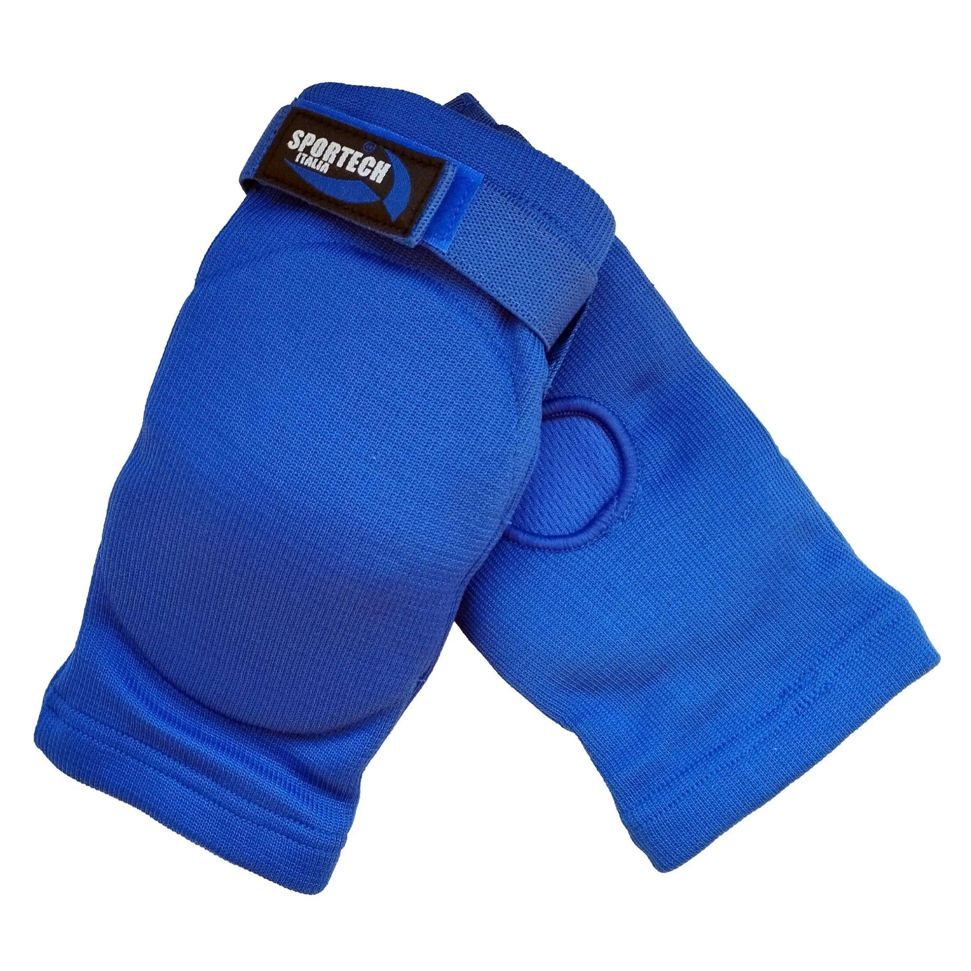 Gomitiere imbottite Sportech Muay Thai allenamento arti marziali MMA Kick Boxing Padel Moto Paragomiti imbottiti protezione gomiti Blu - Punto Fitness Potenza