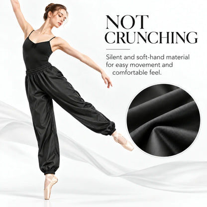 Grishko BLISS-1 0405 - Pantaloni riscaldamento Danza Effetto Sauna, ballerina che mostra materiale soffice che facilita i movimenti | Punto Fitness Potenza