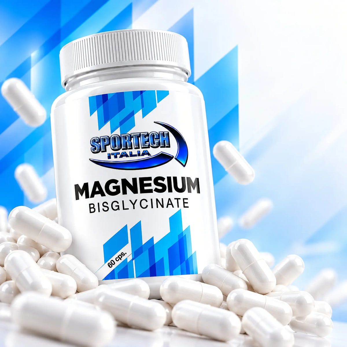 Sportech Magnesium Bisglycinate 60 capsule - Magnesio Bisglicinato Vegan senza Glutine e Lattosio Lifestyle | Punto Fitness