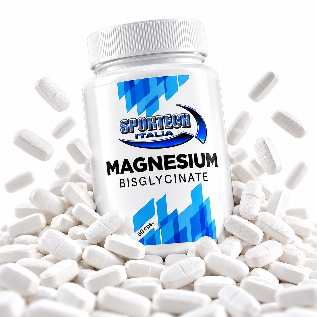 Sportech Magnesium Bisglycinate 60 capsule - Magnesio Bisglicinato Vegan senza Glutine e Lattosio | Punto Fitness