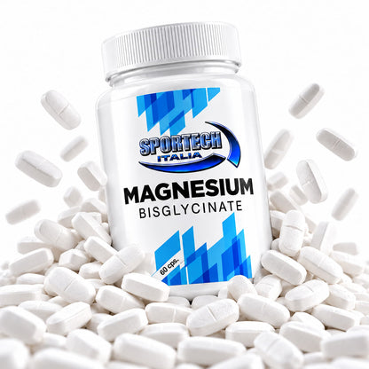 Sportech Magnesium Bisglycinate 60 capsule - Magnesio Bisglicinato Vegan senza Glutine e Lattosio | Punto Fitness