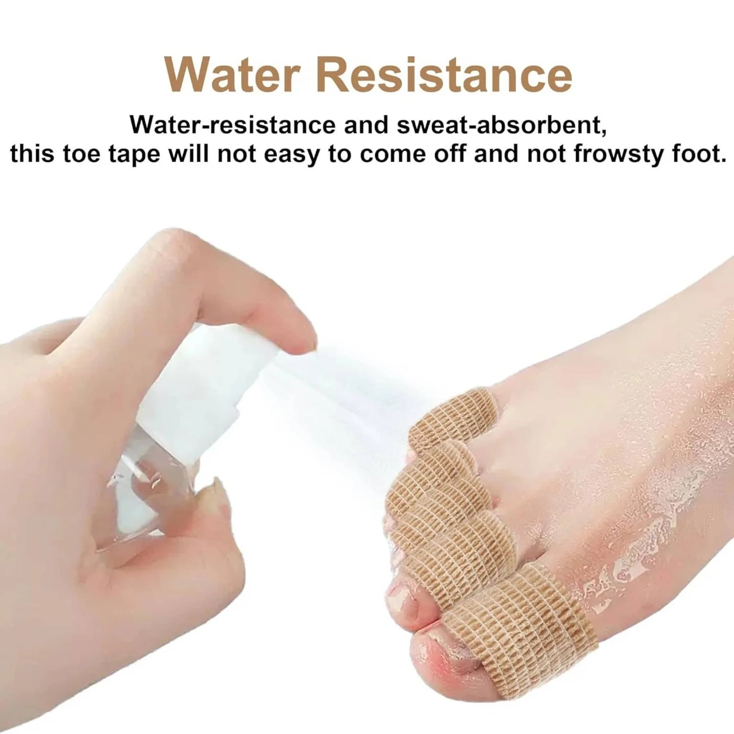 TuttoDanza TD16 - Nastro protezione dita per ballerine che indossano punte Danza, water resistance | Punto Fitness Potenza