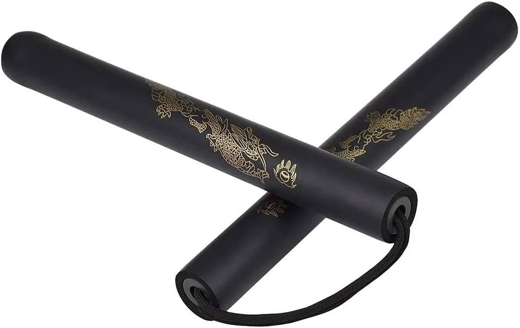 Sportech Italia - Nunchaku gomma con lacci Allenamento Arti Marziali Kung-Fu Wushu Karate Nunchuk - Punto Fitness Potenza