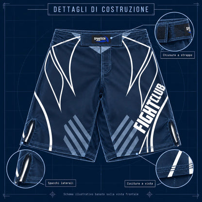 Sportech Italia ST152 - Pantaloncini MMA combattimento UFC shorts Arti Marziali Boxe Kickboxing Muay Thai BJJ dettagli ai raggi x | Punto Fitness Potenza