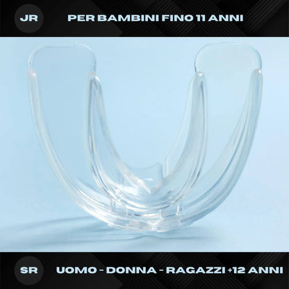 Sportech Italia - paradenti Boxe adulti o bambino protezione denti per Palestra, Motocross, Arti Marziali (MMA, Kickboxing, Karate) e sport di contatto Rugby Calcio Basket - Punto Fitness | Arti Marziali