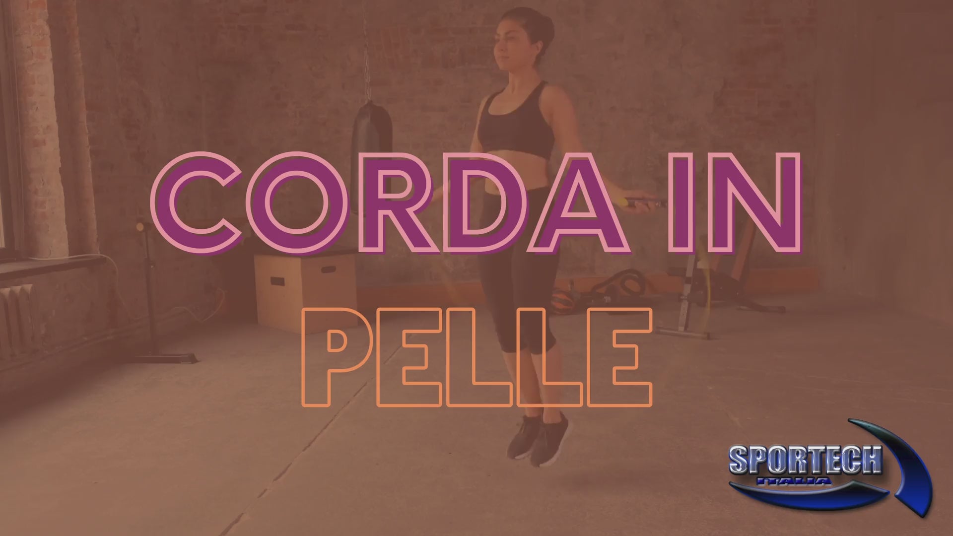 Sportech Italia - Corda per Saltare Professionale in Pelle per Uomo e Donna, Attrezzo Fitness per chi fa Ginnastica e Palestra in Casa o Sport e Allenamento Fuori come Boxe, Crossfit, Kick Boxing - Punto Fitness