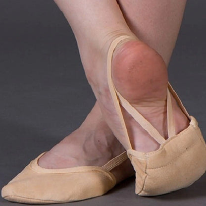 Halbspitzenschuhe aus Mikrofaser für rhythmischen und künstlerischen Tanz