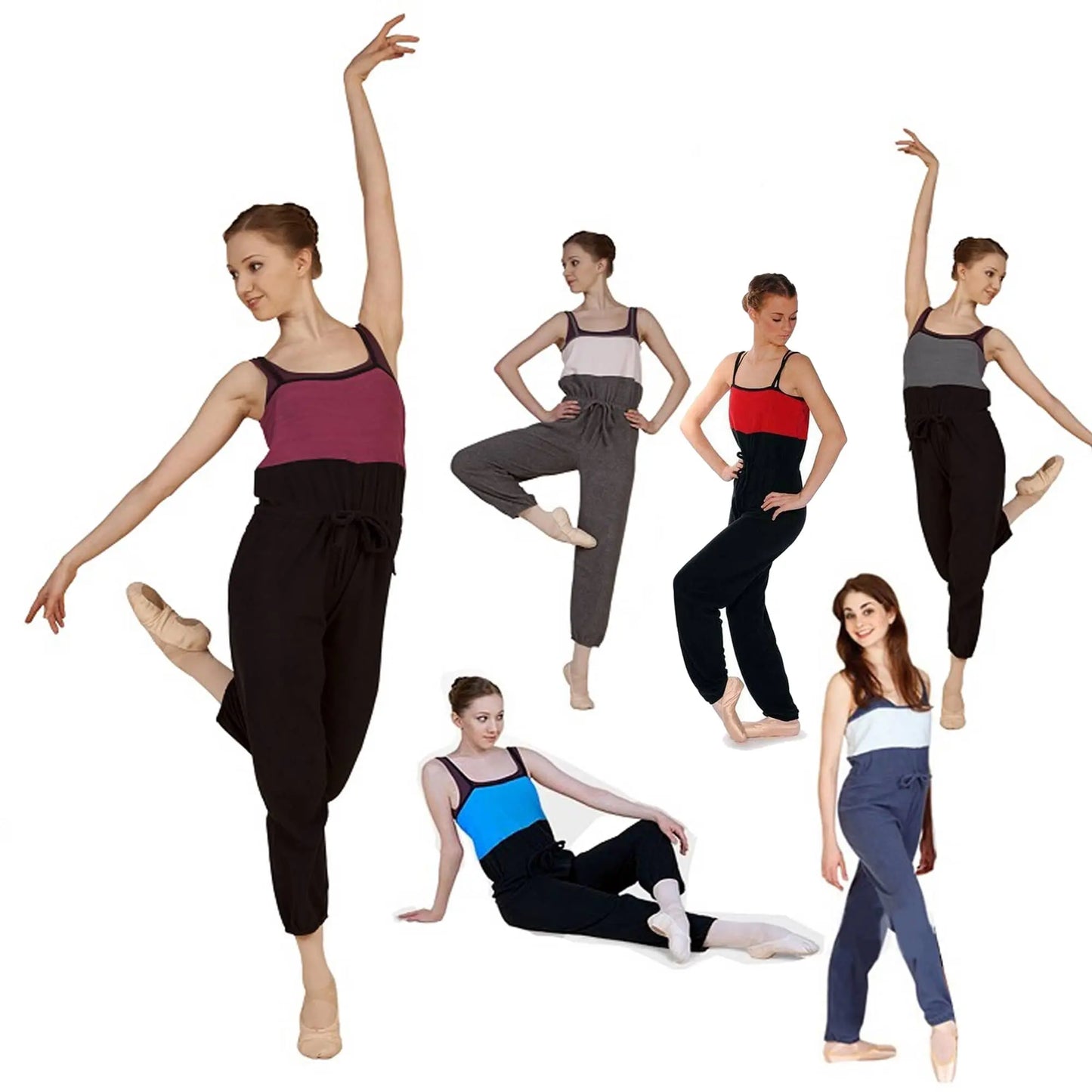 Sansha GABY unitard E04F tuta warmup salopette per Ballerine Danza Classica - Punto Fitness